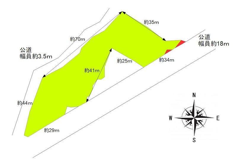 東御市常田　土地 間取図・土地図
