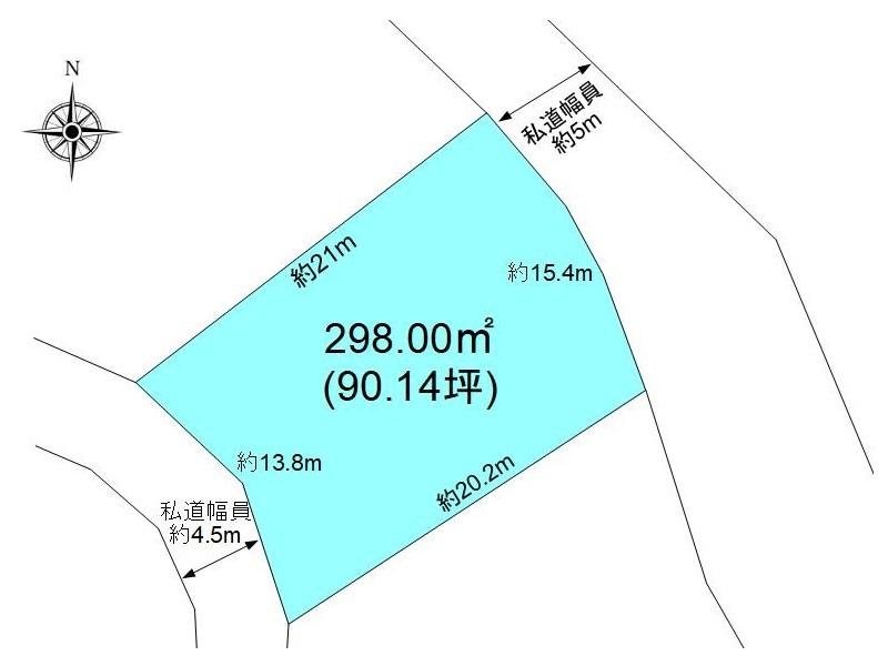 御代田町面替　土地 間取図・土地図