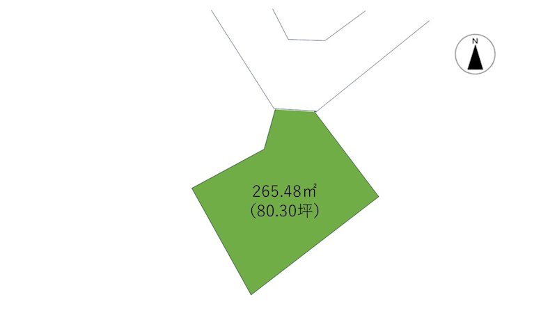 安曇野市豊科高家 分譲地 間取図・土地図