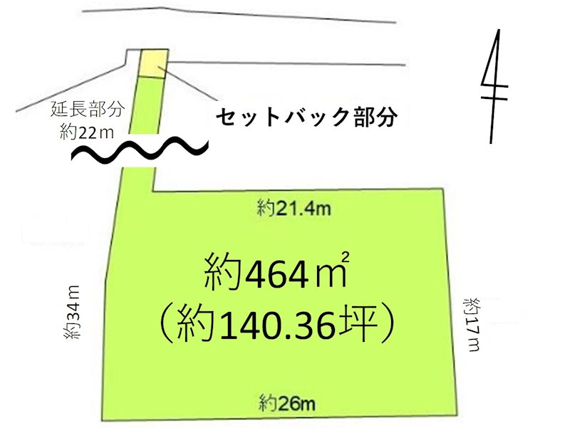 佐久市平賀　土地 間取図・土地図