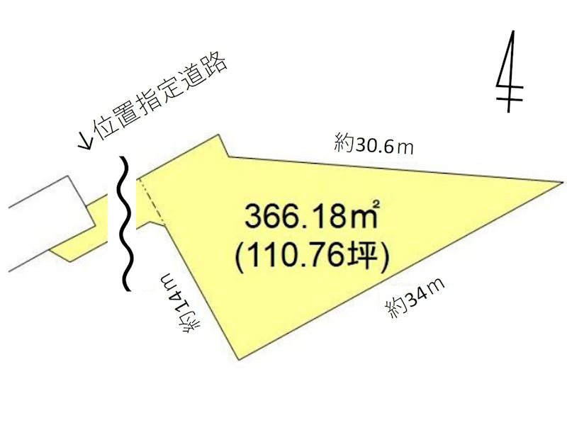佐久市野沢　土地 間取図・土地図