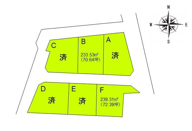 上田市長瀬　土地 間取図・土地図
