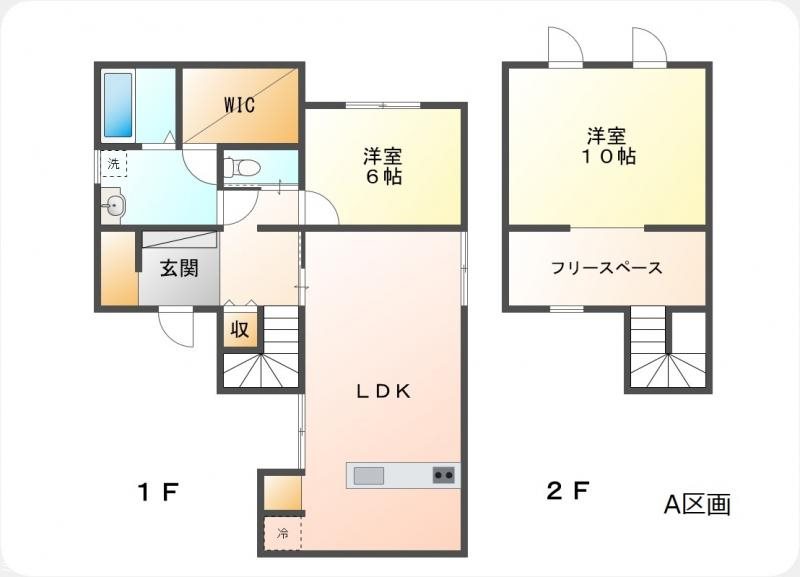 上田市古里　中古戸建　収益物件 間取図・土地図