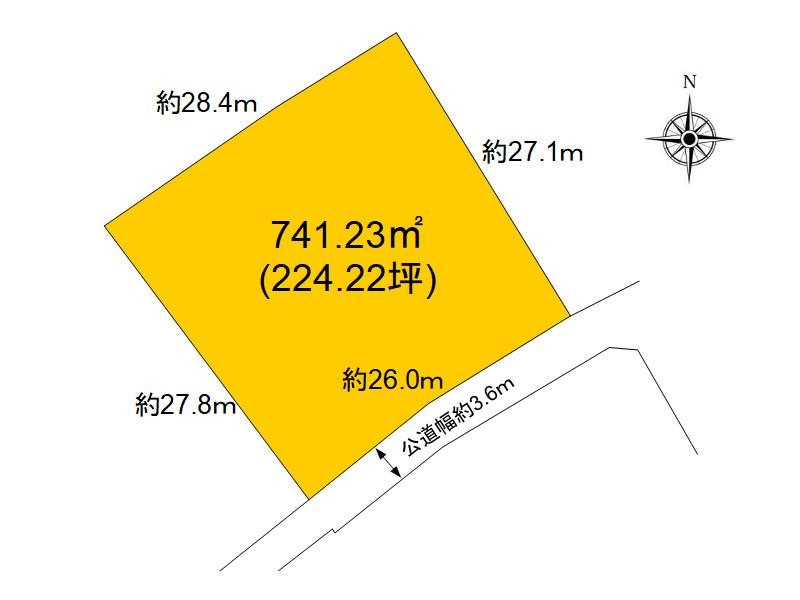 佐久市前山　土地 間取図・土地図