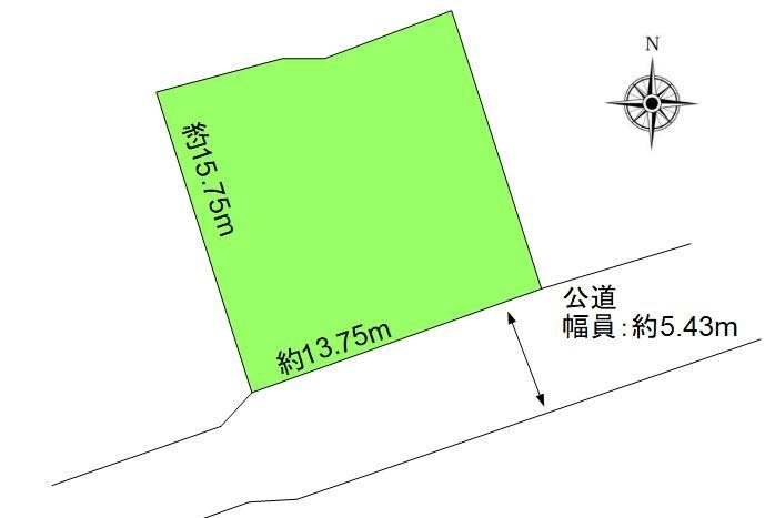 上田市住吉　土地 間取図・土地図