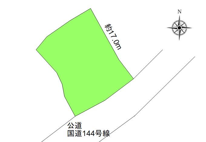 上田市上野　土地 間取図・土地図