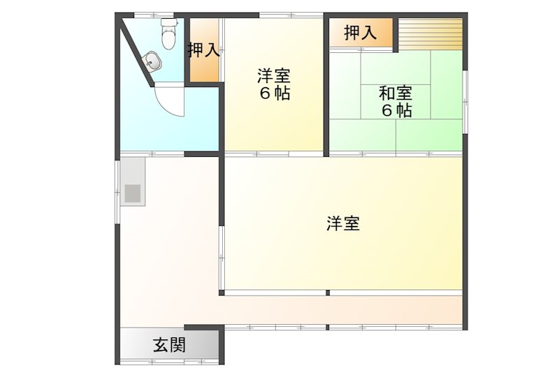 南牧村海ノ口　中古戸建 間取図・土地図