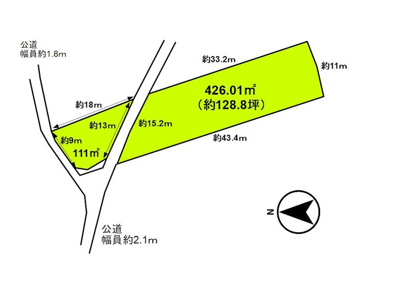 小諸市御影新田　土地 間取図・土地図