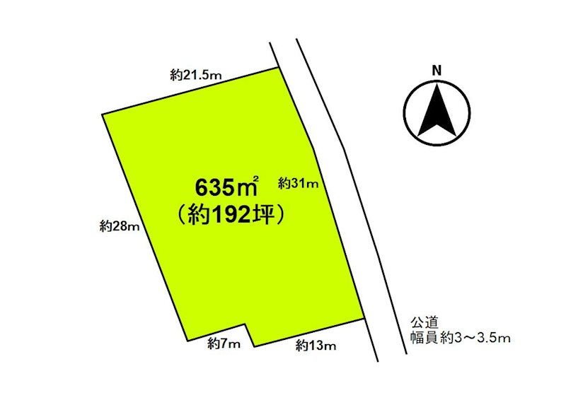 小諸市御影新田　土地 間取図・土地図