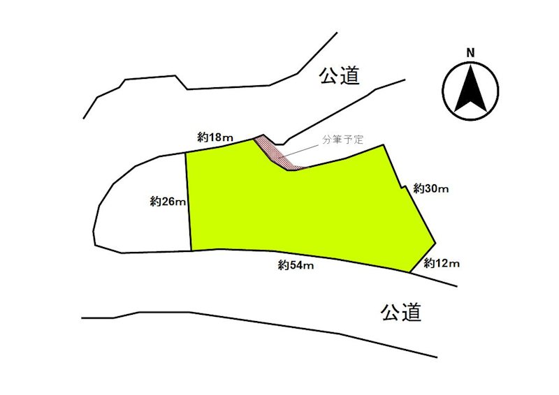 佐久市桑山　土地 間取図・土地図