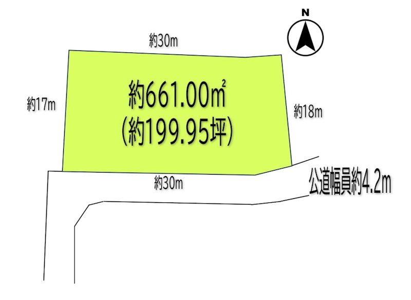 東御市新張　土地 間取図・土地図