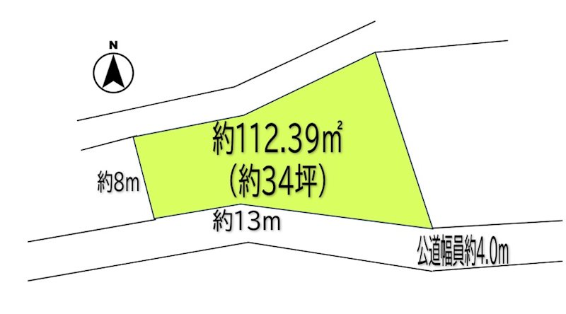 上田市別所温泉　土地 間取図・土地図