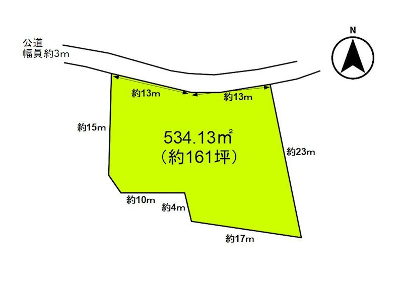 佐久市常田　土地 間取図・土地図