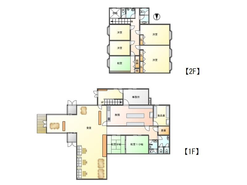 佐久市協和　中古店舗 間取図・土地図