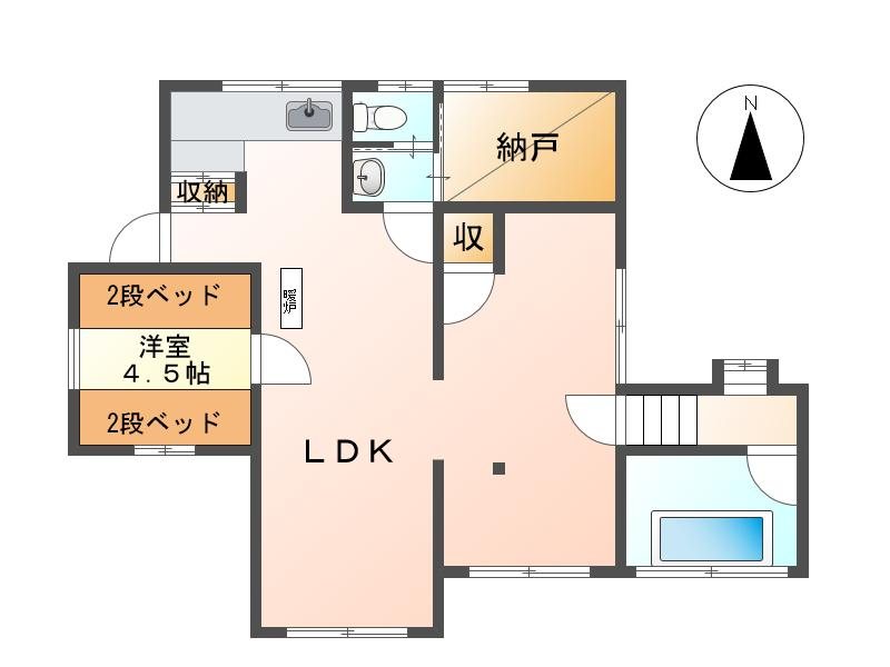 佐久穂町八郡　中古別荘 間取図・土地図