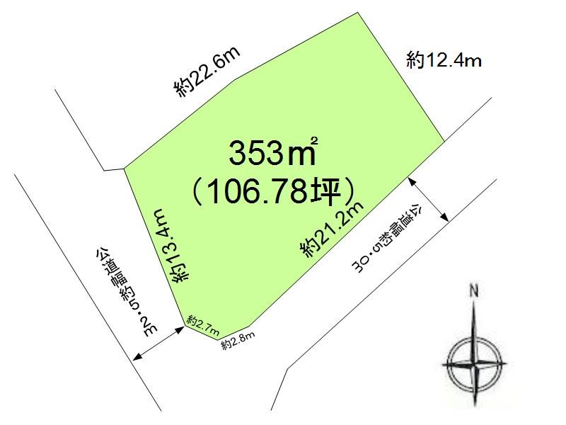 佐久市甲　土地 間取図・土地図