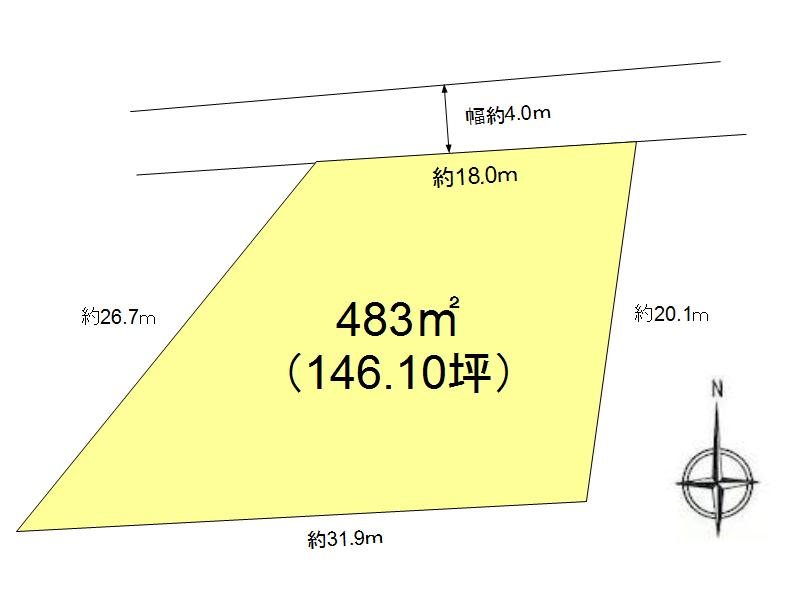 軽井沢町長倉鶴溜　土地 間取図・土地図