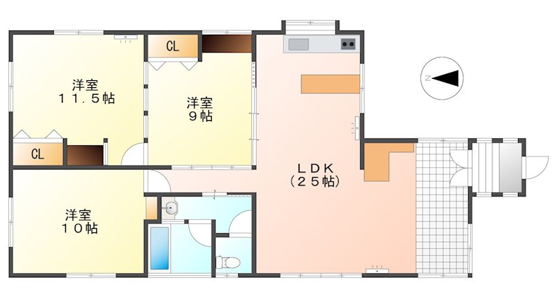 佐久市協和　中古戸建 間取図・土地図