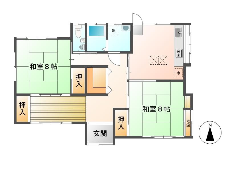 佐久市塩名田　中古戸建 間取図・土地図