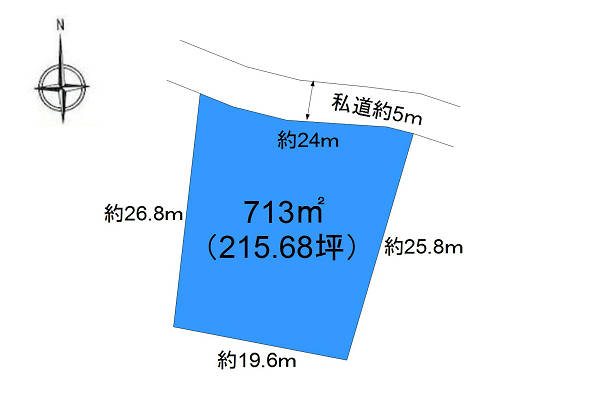 軽井沢町丸紅別荘地　土地 間取図・土地図