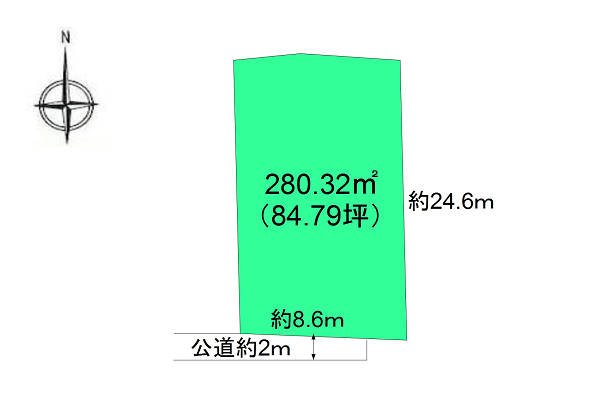 佐久市岩村田　土地 間取図・土地図