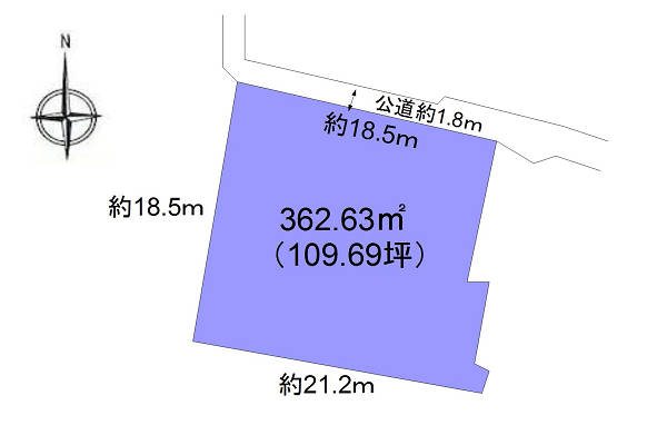 佐久市横根　土地 間取図・土地図