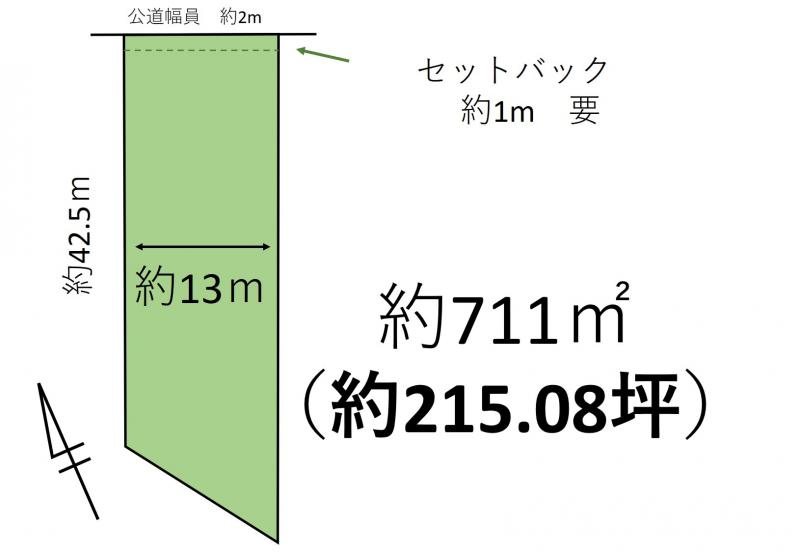佐久市新子田　土地 間取図・土地図