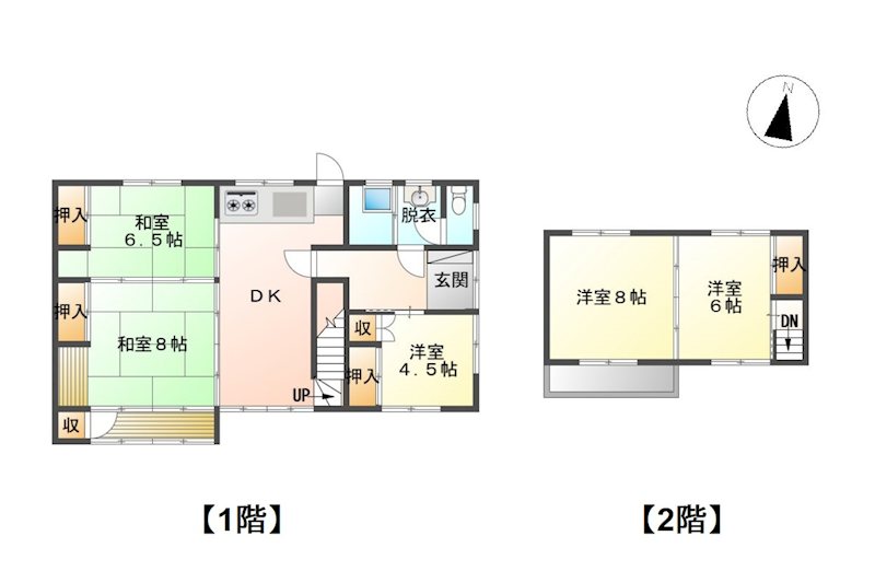 長野県千曲市戸倉 間取図・土地図