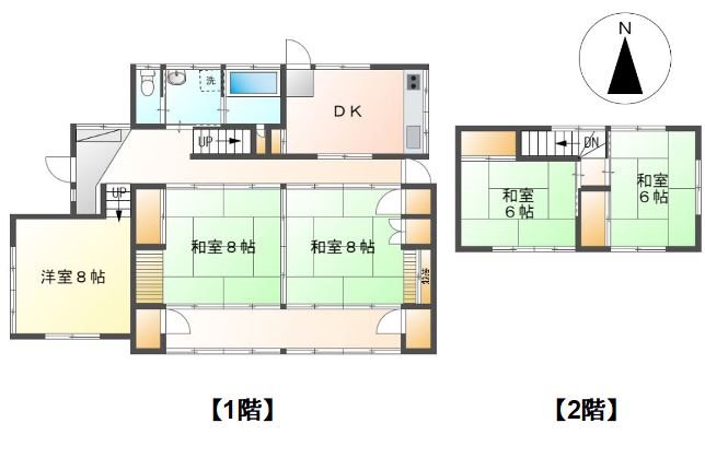 坂城町坂城　中古戸建 間取図・土地図
