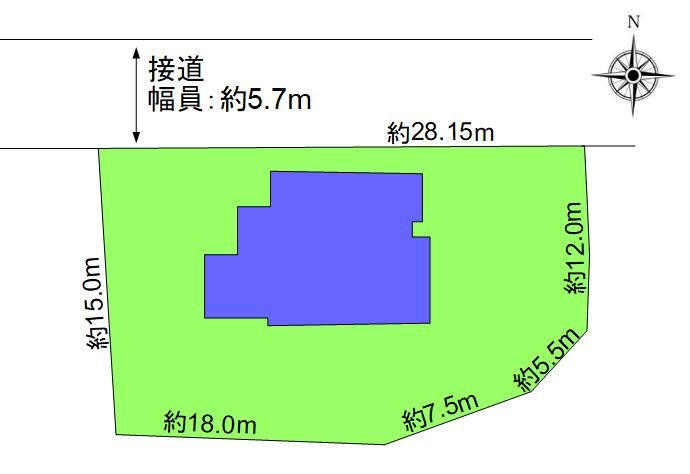 坂城町坂城　中古戸建 間取図・土地図