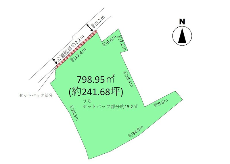 佐久市臼田　土地 間取図・土地図