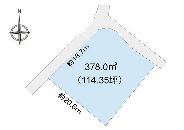 小諸市大久保　土地 間取図・土地図
