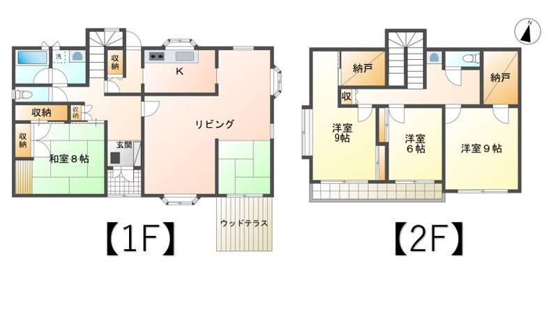 上田市腰越　中古戸建 間取図・土地図
