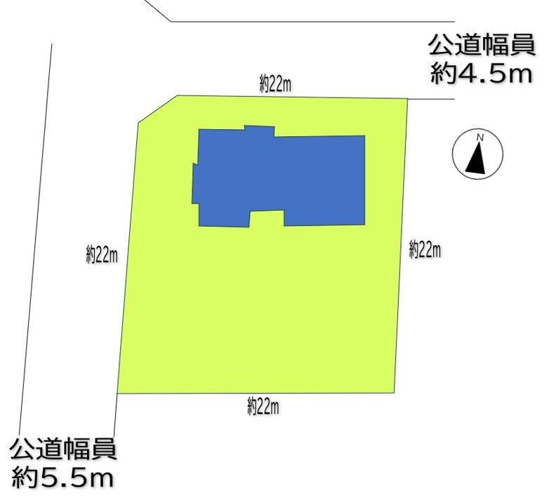 上田市腰越　中古戸建 間取図・土地図
