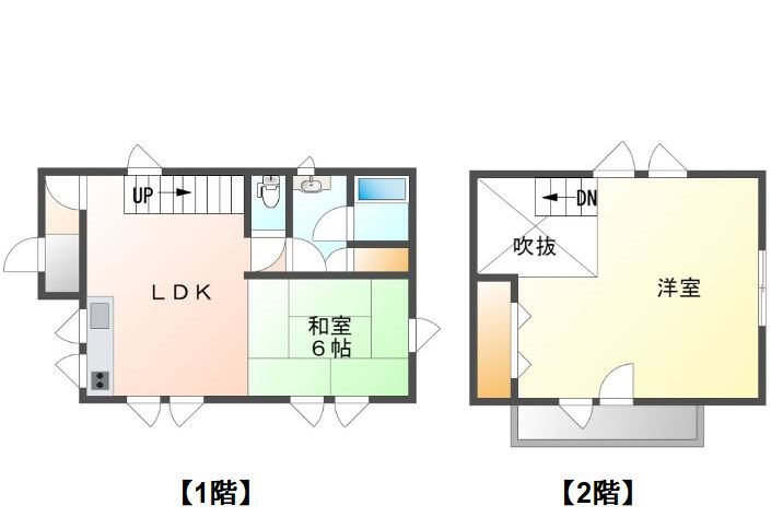 青木村沓掛　中古戸建 間取図・土地図