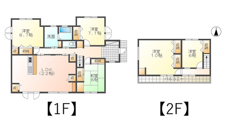 東御市和　中古住宅 間取図・土地図
