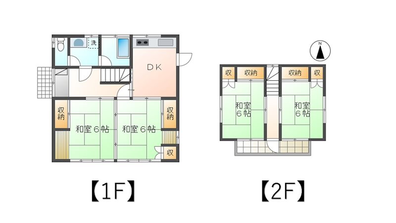 上田市古里　中古住宅 間取図・土地図