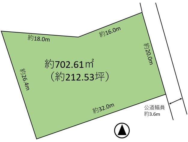 南牧村板橋　土地 間取図・土地図