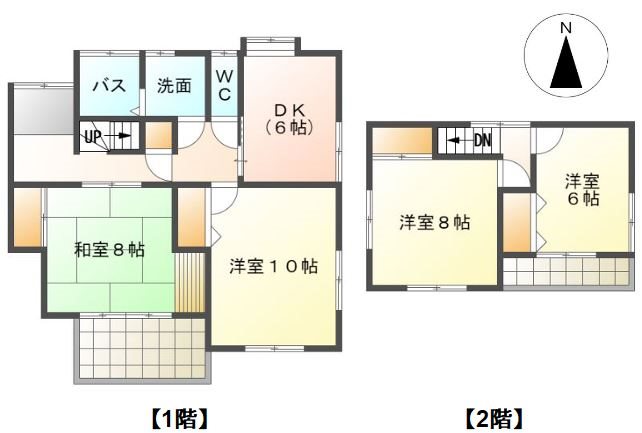 坂城町上平　中古戸建 間取図・土地図