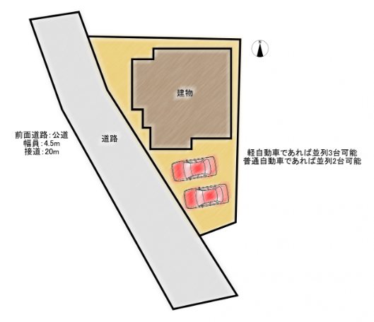坂城町上平　中古戸建 間取図・土地図