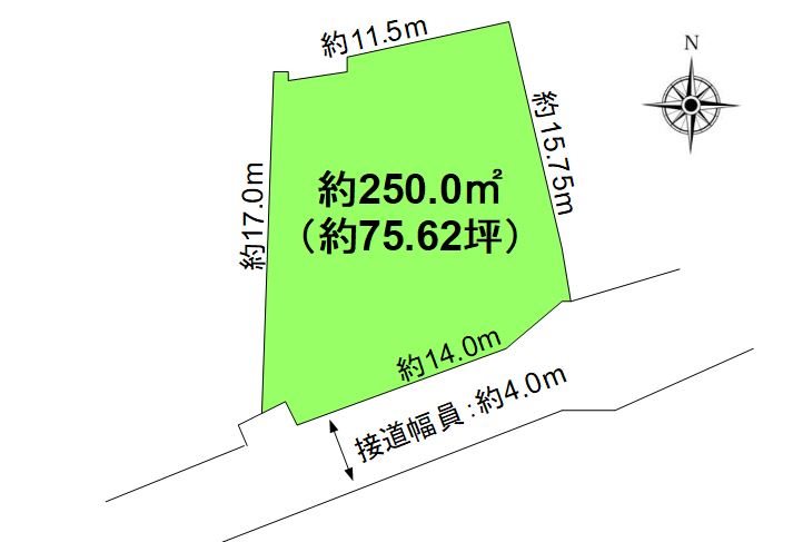 上田市住吉　土地 間取図・土地図