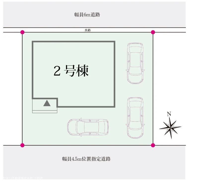 上田市住吉　新築戸建 間取図・土地図