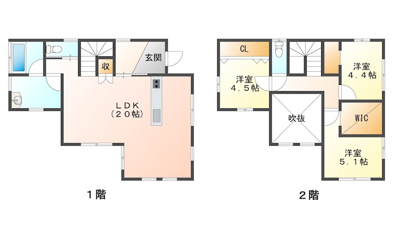 佐久市横根　中古戸建 間取図・土地図