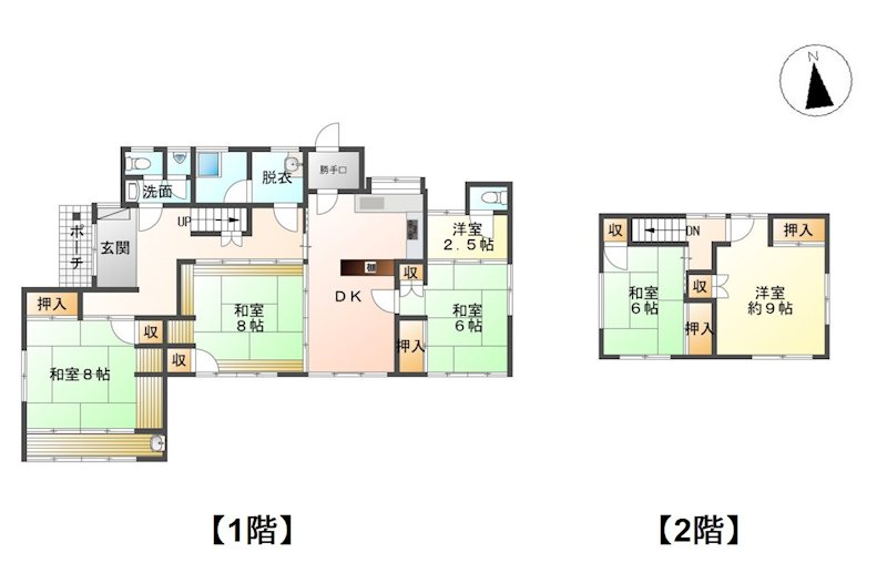 長野県長野市篠ノ井塩崎 間取図・土地図