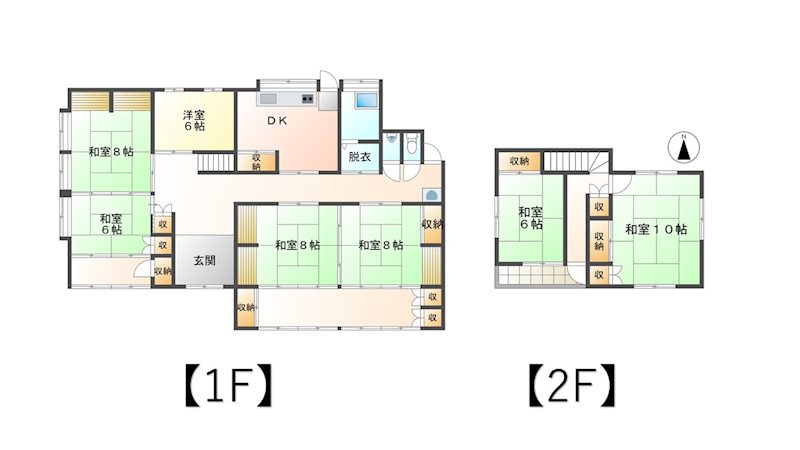 【契約済】上田市上田　中古戸建 間取図・土地図