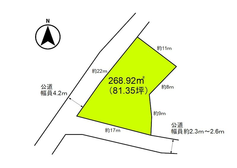 小諸市加増　土地 間取図・土地図