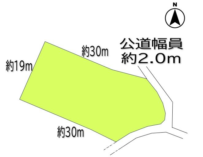 東御市新張　土地 間取図・土地図