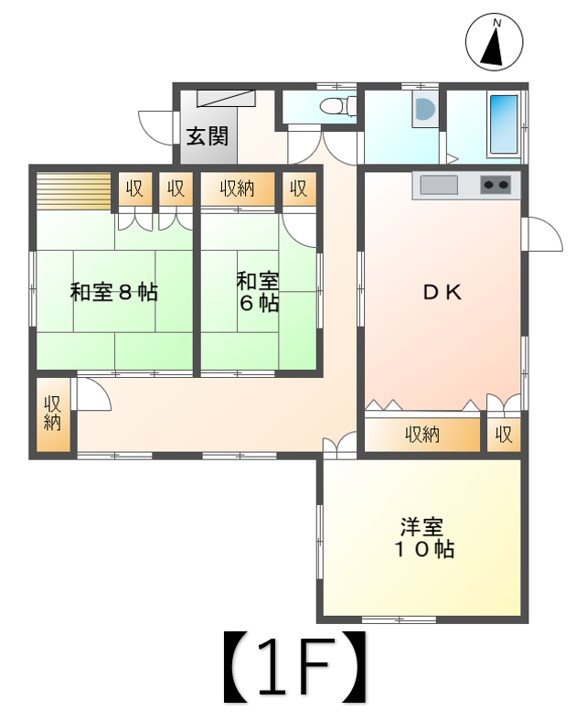 上田市東内　中古戸建 間取図・土地図
