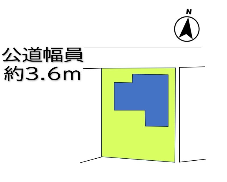 上田市東内　中古戸建 間取図・土地図