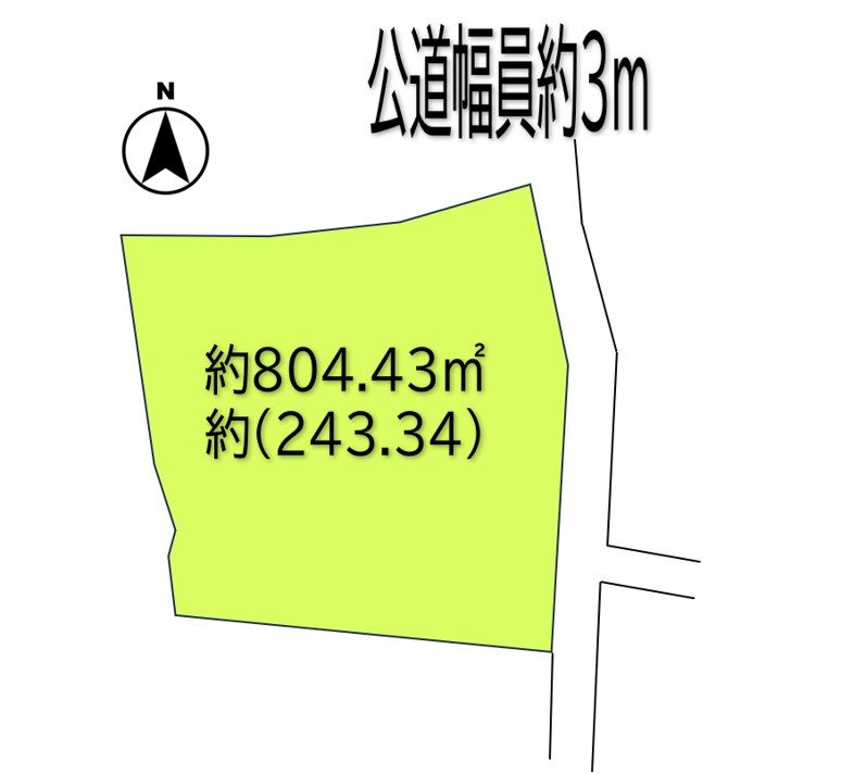 上田市真田町本原　土地 間取図・土地図